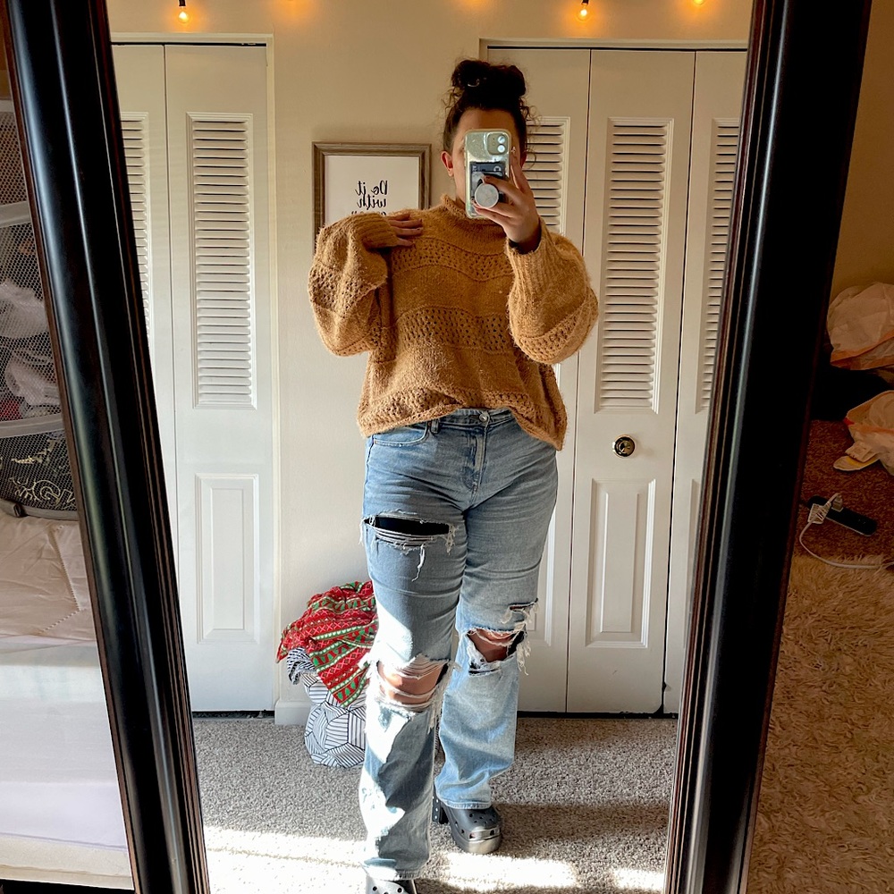 Arizona Co. Knit Fuzzy Sweater | Size XL